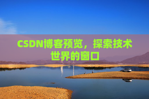 CSDN博客预览,探索技术世界的窗口